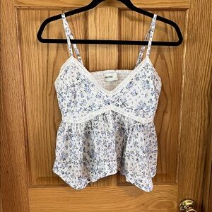 Hollister Women's Blue Floral Camisole